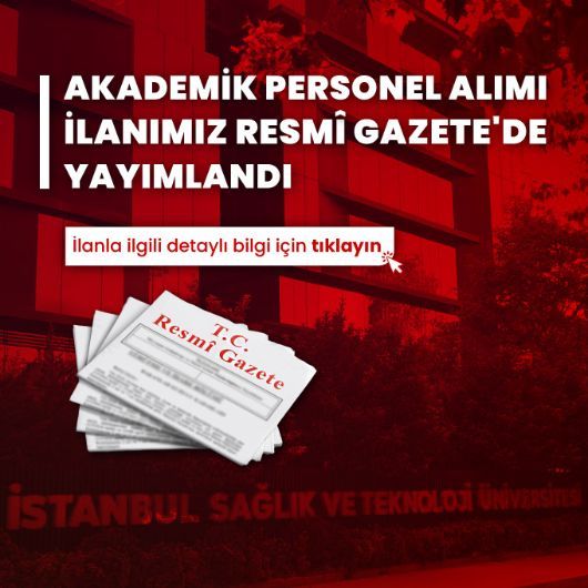 Akademik Personel Alım İlanı (Mühendislik ve Doğa Bilimleri Fakültesi)